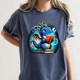 Book Dragon Reading Lover Women's Comfort Colors T-Shirt Moss
