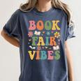 Book Fair Vibes Groovy Retro School Reading Nostalgic Women's Comfort Colors T-Shirt Moss