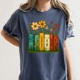 Book Flower 8647 Foxtrots Deltas Tangos Women's Comfort Colors T-Shirt Moss