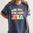In My Book Keeper Era Librarian School Women's Comfort Colors T-Shirt Moss
