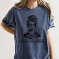 Book Lover Bent Over a Book Women's Comfort Colors T-Shirt Moss