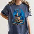 Book Lover Bookworm Reading Books Dragon Premium Tri-Blend Women's Comfort Colors T-Shirt Moss
