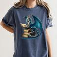 Book Lover Bookworm Reading Books Dragon Sci-Fi Character Women's Comfort Colors T-Shirt Moss Book Lover Bookworm Reading Books Dragon Sci-Fi Character Women's Comfort Colors T-Shirt Moss