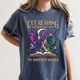 Book Lover Dragon Reading Transport You To Another World Women's Comfort Colors T-Shirt Moss