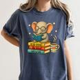 Book Lover Elephant Reading Books Library Read Books Be Kind Women's Comfort Colors T-Shirt Moss