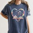 Book Lover Heart Shaped Reading Art Bookworm Women's Comfort Colors T-Shirt Moss Book Lover Heart Shaped Reading Art Bookworm Women's Comfort Colors T-Shirt Moss