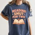 Book Lover Pregnancy Announcement Reveal Smut Women's Comfort Colors T-Shirt Moss