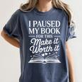 Book Lover Reading Quote For Reading Teacher Women's Comfort Colors T-Shirt Moss Book Lover Reading Quote For Reading Teacher Women's Comfort Colors T-Shirt Moss