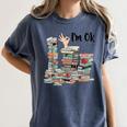 Book Lovers Bookworm Book Nerd I'm Ok Teacher School Women's Comfort Colors T-Shirt Moss Book Lovers Bookworm Book Nerd I'm Ok Teacher School Women's Comfort Colors T-Shirt Moss