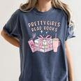 Book Lover's Pretty Girl's Read Books Women's Comfort Colors T-Shirt Moss