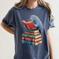 Book Reading Book Reader Manatees Sea Animal Sea Cow Manatee Women's Comfort Colors T-Shirt Moss