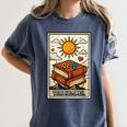 Book Reading Tarot Card The Reader Women's Comfort Colors T-Shirt Moss Book Reading Tarot Card The Reader Women's Comfort Colors T-Shirt Moss