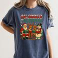 All Booked For Christmas Book Lover Women's Comfort Colors T-Shirt Moss