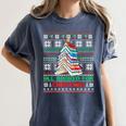 All Booked For Christmas Tree Book Ugly Christmas Sweatshirt Women's Comfort Colors T-Shirt Moss All Booked For Christmas Tree Book Ugly Christmas Sweatshirt Women's Comfort Colors T-Shirt Moss