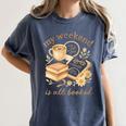 My Weekend Is All Booked Cozy Book Lover Reading Women's Comfort Colors T-Shirt Moss