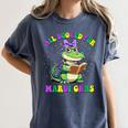 All Booked For Mardi Gras Crocodile Reading Book Teacher Women's Comfort Colors T-Shirt Moss All Booked For Mardi Gras Crocodile Reading Book Teacher Women's Comfort Colors T-Shirt Moss
