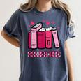 All Booked Read Book Reading Librarian Men Women Kids Women's Comfort Colors T-Shirt Moss