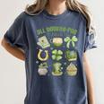 ALL Booked For St Patricks Day Bookish Leprechaun Bookworm Women's Comfort Colors T-Shirt Moss ALL Booked For St Patricks Day Bookish Leprechaun Bookworm Women's Comfort Colors T-Shirt Moss