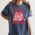 All Booked For Valentine Bow Books Lover Teacher Girl Women Women's Comfort Colors T-Shirt Moss All Booked For Valentine Bow Books Lover Teacher Girl Women Women's Comfort Colors T-Shirt Moss
