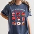 All Booked For Valentine Coquette Bow Girl Women Teacher Women's Comfort Colors T-Shirt Moss