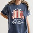 All Booked For Valentines Book Lovers Hearts Women's Comfort Colors T-Shirt Moss