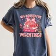 All Booked For Valentines Book Lovers Teacher Kid Valentines Women's Comfort Colors T-Shirt Moss