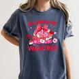 All Booked For Valentines Coquette Bow Book Valentine Day Women's Comfort Colors T-Shirt Moss