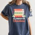 All Booked For Valentines Retro Book Lover Teacher Bookworm Premium Tri-Blend Women's Comfort Colors T-Shirt Moss