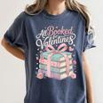 All Booked For Valentines Stacked Books Women's Comfort Colors T-Shirt Moss All Booked For Valentines Stacked Books Women's Comfort Colors T-Shirt Moss