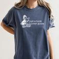 Bookish Club Silly Lover Book Reader Reading Gift Women's Comfort Colors T-Shirt Moss