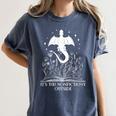 Bookish Dragon Book Club Reading Its Too Nonfictiony Outside Women's Comfort Colors T-Shirt Moss