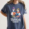 Bookish Goose Cute Geese With Hats Reading Books Women's Comfort Colors T-Shirt Moss Bookish Goose Cute Geese With Hats Reading Books Women's Comfort Colors T-Shirt Moss
