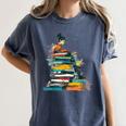 Books Abstract Artist Women Art Painting Books Women's Comfort Colors T-Shirt Moss
