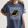 Books Of The Bible Women's Comfort Colors T-Shirt Moss