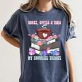Books Coffee Yarn Lover My Favorite Things Women's Comfort Colors T-Shirt Moss Books Coffee Yarn Lover My Favorite Things Women's Comfort Colors T-Shirt Moss