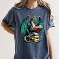 Books Dragon Reading Book Lover Women's Comfort Colors T-Shirt Moss Books Dragon Reading Book Lover Women's Comfort Colors T-Shirt Moss