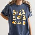 Books Lover Bookish Ghost Himalayan Cat Reading Halloween Women's Comfort Colors T-Shirt Moss Books Lover Bookish Ghost Himalayan Cat Reading Halloween Women's Comfort Colors T-Shirt Moss