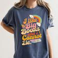 Books Reading Lover Bookworm Nerd Librarian Book Reader Women's Comfort Colors T-Shirt Moss