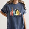Books Wildflowers There Is No Such Thing As Too Many Books Women's Comfort Colors T-Shirt Moss