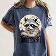 Booktrovert Raccoon Reading And Coffee For Book Lover Women's Comfort Colors T-Shirt Moss Booktrovert Raccoon Reading And Coffee For Book Lover Women's Comfort Colors T-Shirt Moss