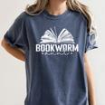 Bookworm Aunt Reading Lover Women's Comfort Colors T-Shirt Moss