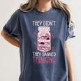 Bookworm Library Banned Book -Adults Short Sleeve Modern Crew Neck Small Straight Imported They Didn't Ban Books They Banned Thinking Women's Comfort Colors T-Shirt Moss Bookworm Library Banned Book -Adults Short Sleeve Modern Crew Neck Small Straight Imported They Didn't Ban Books They Banned Thinking Women's Comfort Colors T-Shirt Moss