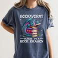 Bookworm Please I'm A Book Dragon Blue Dragon Women's Comfort Colors T-Shirt Moss