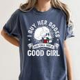 I Buy Her Books And Call Her A Good Girl Reading Book Lover Women's Comfort Colors T-Shirt Moss