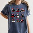 Cat Reading Books Lover Christmas Cat Lover Xmas Women's Comfort Colors T-Shirt Moss Cat Reading Books Lover Christmas Cat Lover Xmas Women's Comfort Colors T-Shirt Moss