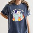 Cat Reading a Romance BookI Like My Books Extra Spicy Women's Comfort Colors T-Shirt Moss Cat Reading a Romance BookI Like My Books Extra Spicy Women's Comfort Colors T-Shirt Moss