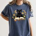 Cat Shirts For Women Book Lover Shirt Cute Cat And Book Premium Tri-Blend Women's Comfort Colors T-Shirt Moss Cat Shirts For Women Book Lover Shirt Cute Cat And Book Premium Tri-Blend Women's Comfort Colors T-Shirt Moss