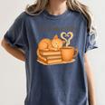 Cats Books And Coffee Heart Cozy Cat Lover Bookworm Readers Women's Comfort Colors T-Shirt Moss Cats Books And Coffee Heart Cozy Cat Lover Bookworm Readers Women's Comfort Colors T-Shirt Moss