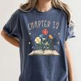 Chapter 12th Birthday Bookworm 12 Years Old For Book Lovers Women's Comfort Colors T-Shirt Moss