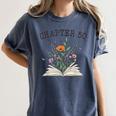 Chapter 50 Book Lovers & Readers 50th Birthday Wildflowers Women's Comfort Colors T-Shirt Moss Chapter 50 Book Lovers & Readers 50th Birthday Wildflowers Women's Comfort Colors T-Shirt Moss